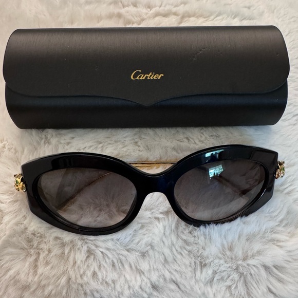 Cartier Accessories - NEW authentic Cartier Havana gold and black sunglasses